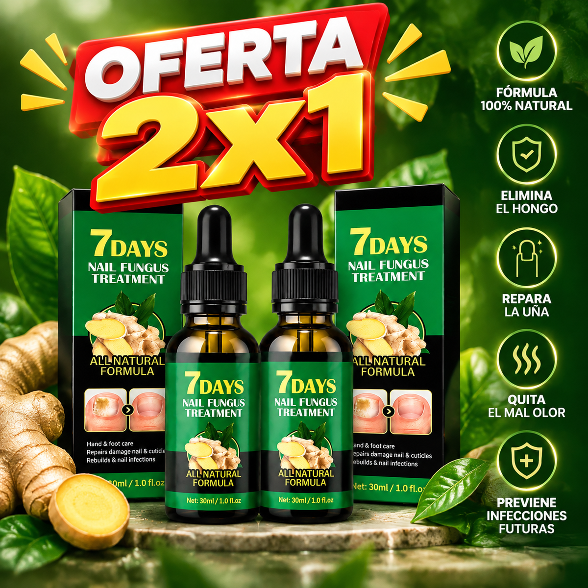7Days™ Tratamiento Antihongos Intensivo — (OFERTA 2X1)