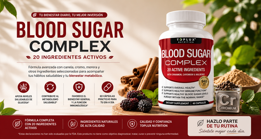 Blood Sugar Complex – Suplemento de Apoyo a la Glucosa | 60 Cápsulas